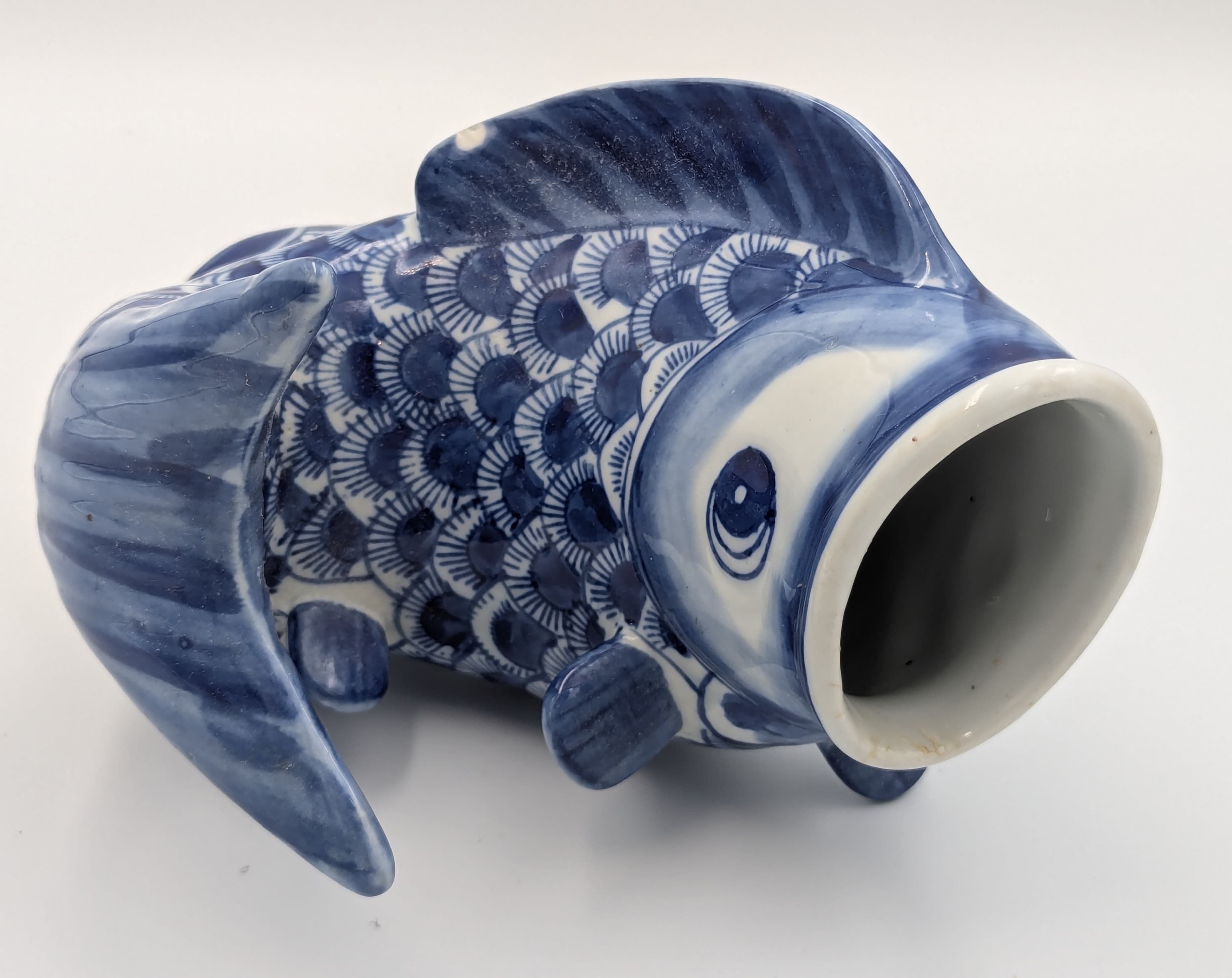 This is the koi as you would expect to see it in a pond.