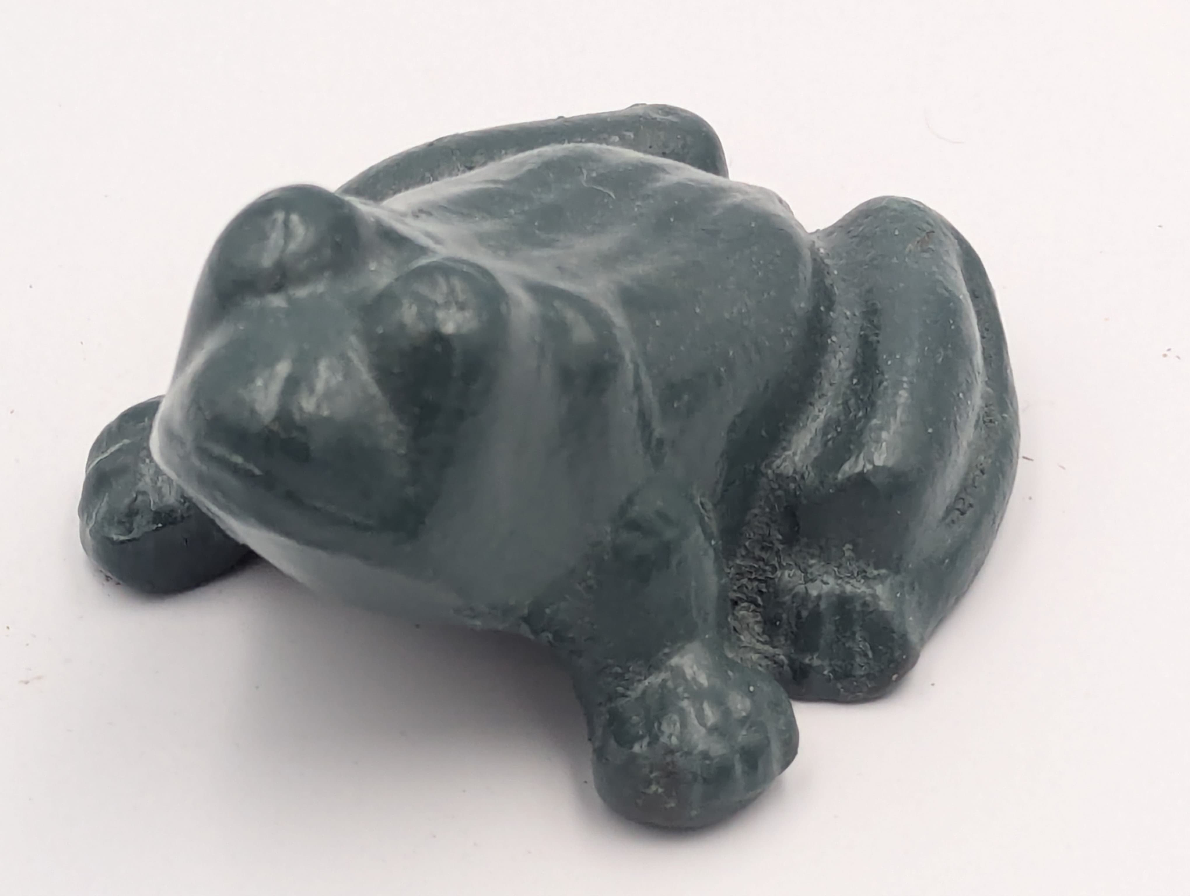 The frog is made of cast iron.