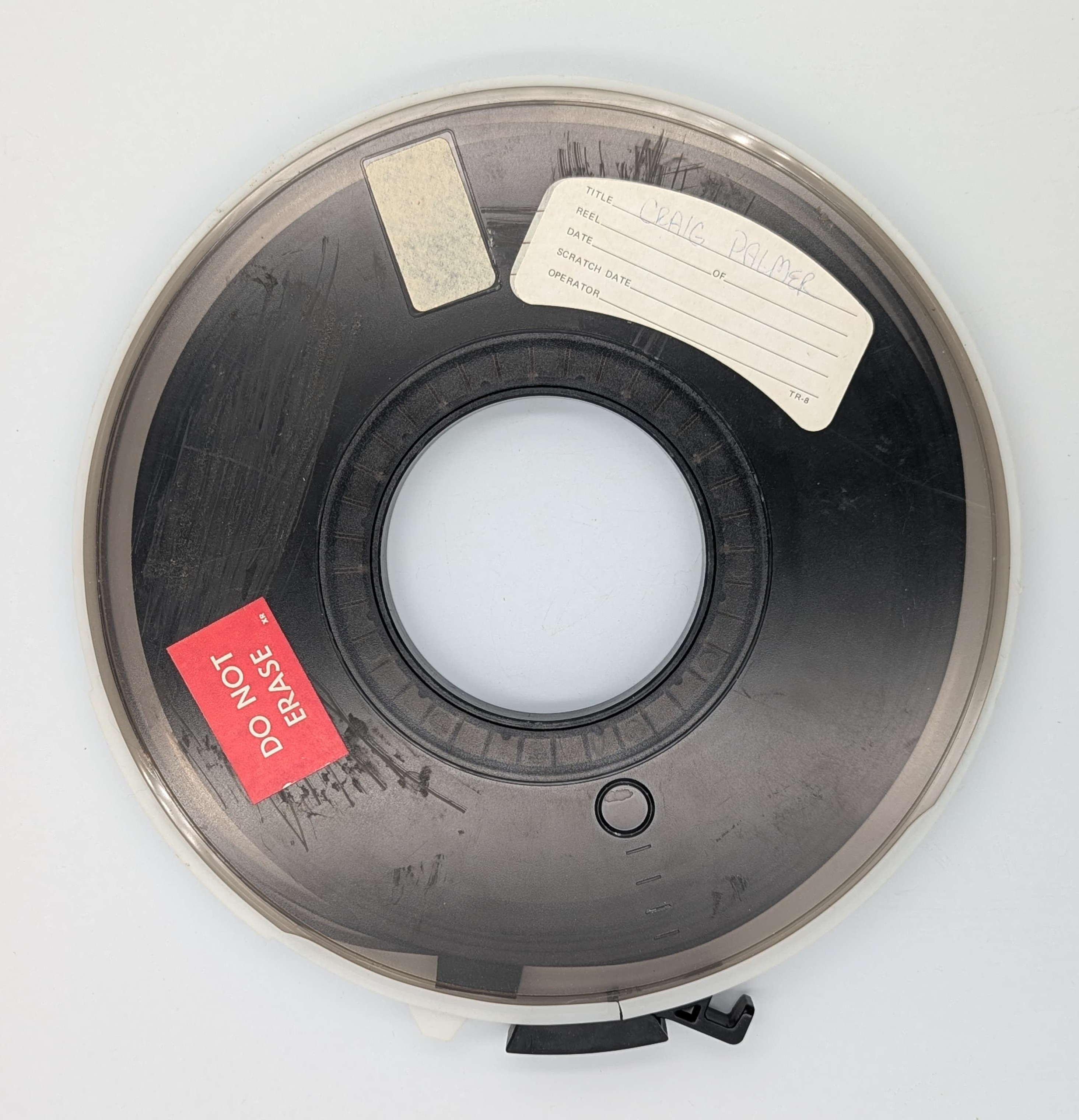 This is a standard 2400 foot magnetic tape reel.